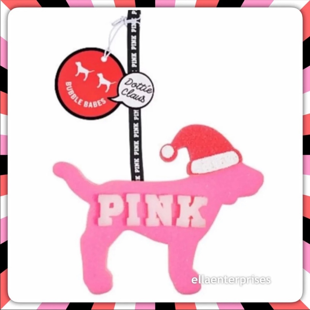 VS Pink Christmas Santa Dog Bubble Babes Sponge